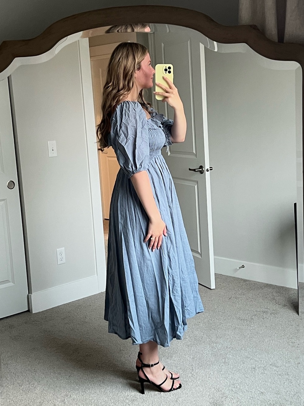 Summer Ruffled Vintage Elegant Backless
A Line Flowy Long Dress - Picture 4 of 4